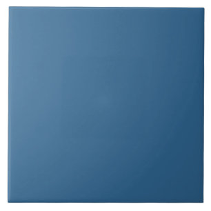 Muted Retro Blue Ceramic Tile. Tile