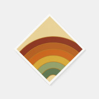 Muted Retro Layered Rainbow