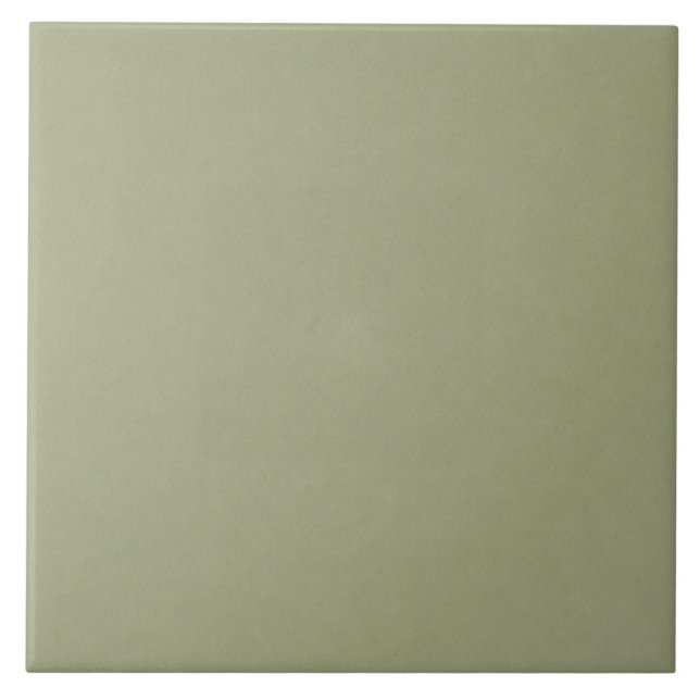 Muted Sage Green Cottage Kitchen Field Tile (Front)