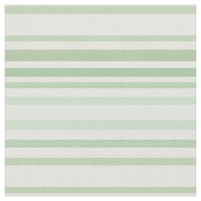 Muted Sage & Olive Green Variegated Stripes Fabric (Close Up)