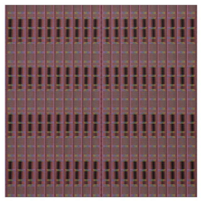 Muted Sombre Burgundy Abstract-Patterned Fabric (Swatch)