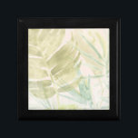 Muted Tropical Leaves Gift Box<br><div class="desc">"Tropical Sorbet" by June Erica Vess. Features a muted colour palette of tropical greenery.</div>