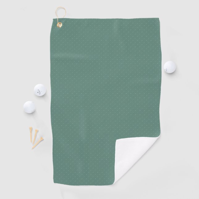 Muted turquoise simple geometric pattern. golf towel (InSitu)
