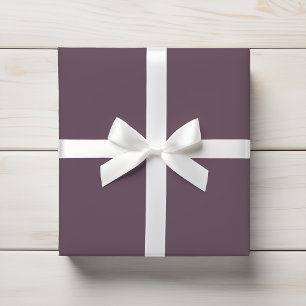 Muted Wine Purple Elegant Solid Wrapping Paper