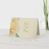 Muted Yellow Rose Customised