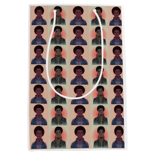 MutedColor Afrofuturist Kings Medium Gift Bag (Front)