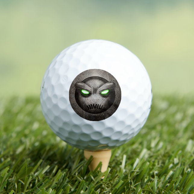 Mutemoji Vintage Golf Balls (Insitu Tee)