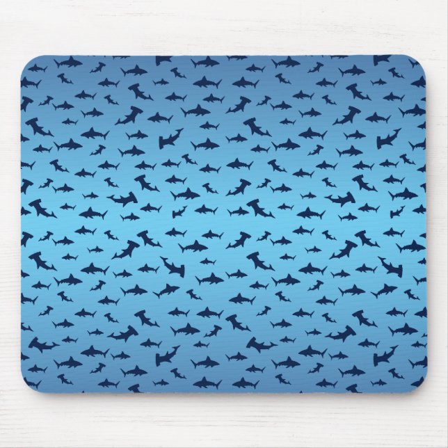 Mutilple Hammer Head Sharks Mouse Pad (Front)