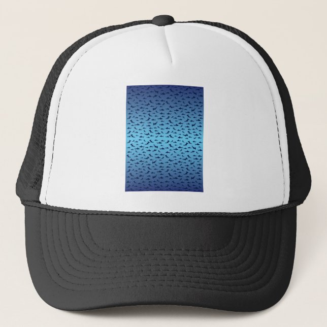Mutilple Hammer Head Sharks Trucker Hat (Front)