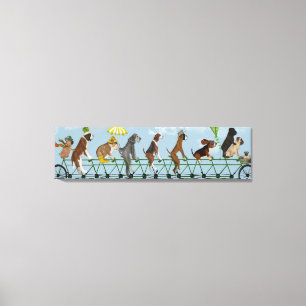 Mutley Crew on Tandem Canvas Print