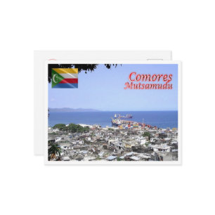 Mutsamudu - Comoros - Panorama - Postcard