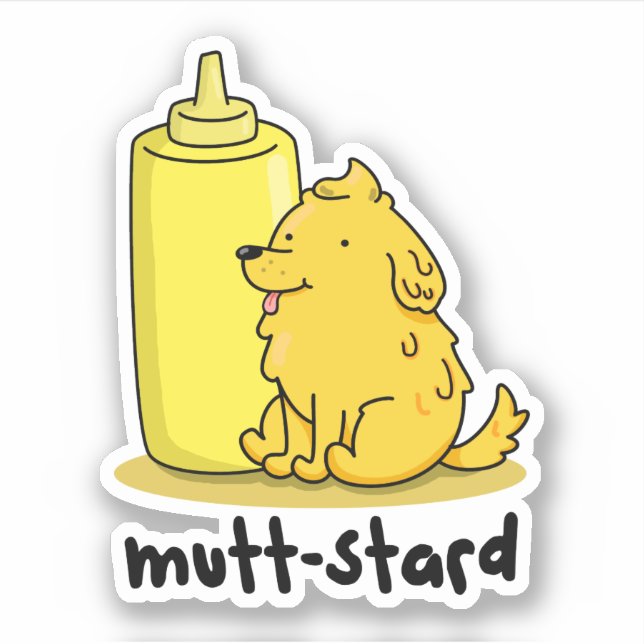 Mutt-stard Funny Doggy Mustard Pun  (Front)