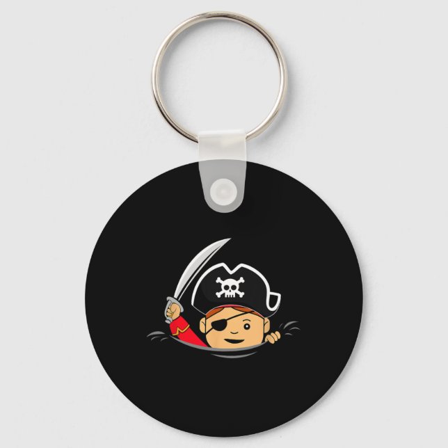 Mutter Werdende Mama Mutterschaft Pregnant Pirate  Key Ring (Front)