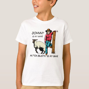 Mutton Buster Rodeo T-Shirt Personalise
