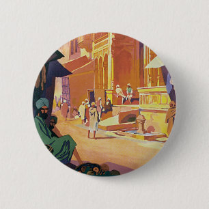 Muttra ~ Krishna Temple 6 Cm Round Badge