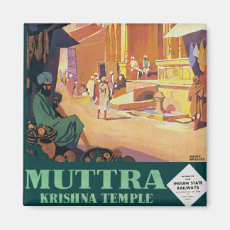 Muttra ~ Krishna Temple Magnet