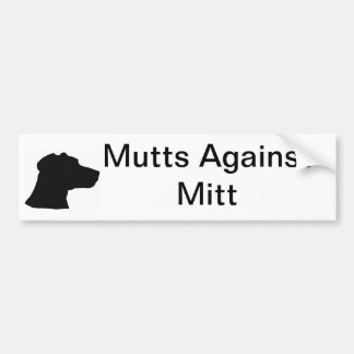 Mutts Against Mitt Bumper Sticker