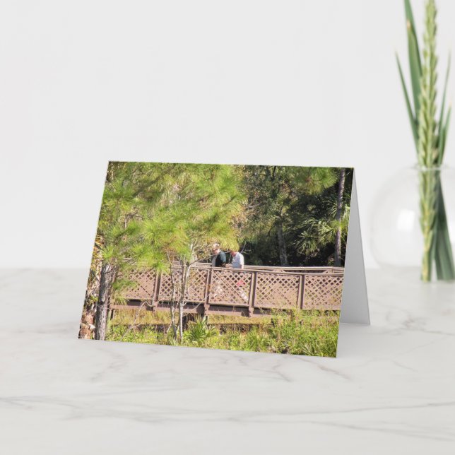 Mutual Birthday Nature Walk & Two Male Friends Card (Front)