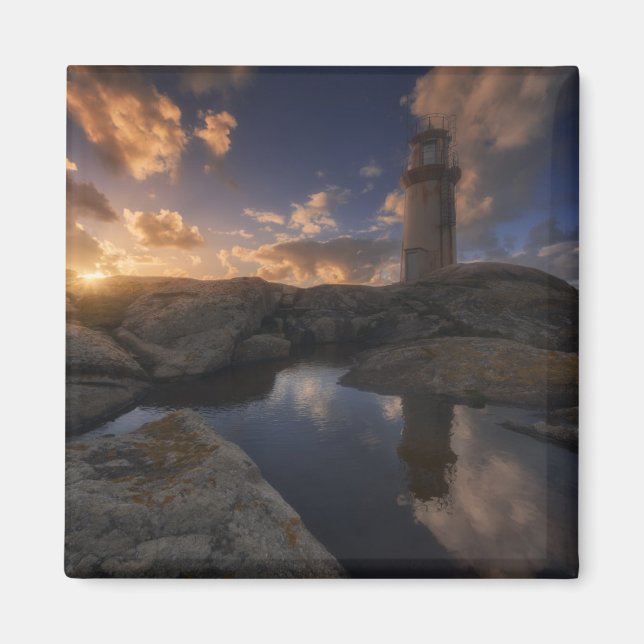 Muxia Lighthouse | Galicia, Spain Magnet (Front)