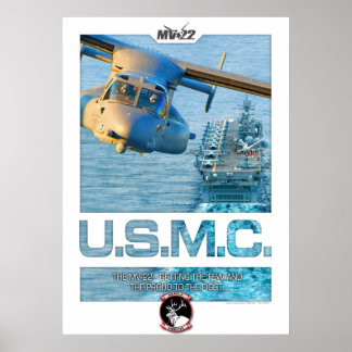 MV22 carrier print with text
