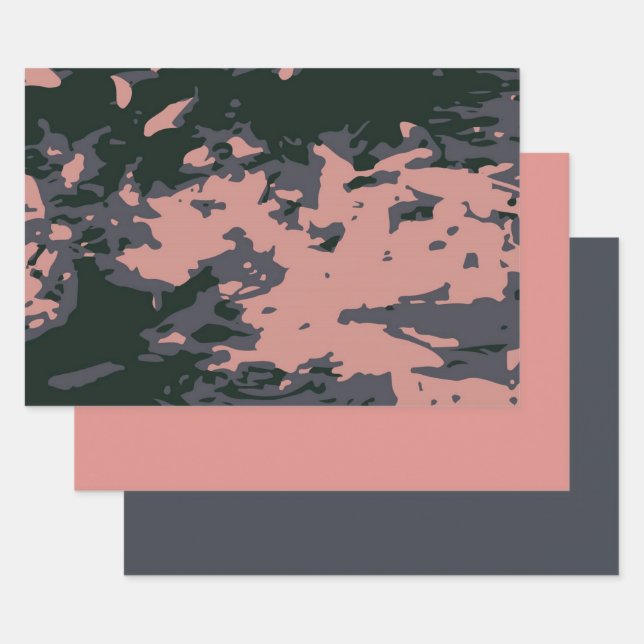 MVB Camouflage Pink Design Wrapping Paper Sheet (Set)
