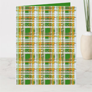 MVB Fall Plaid Green/Orange/Yellow Design Card