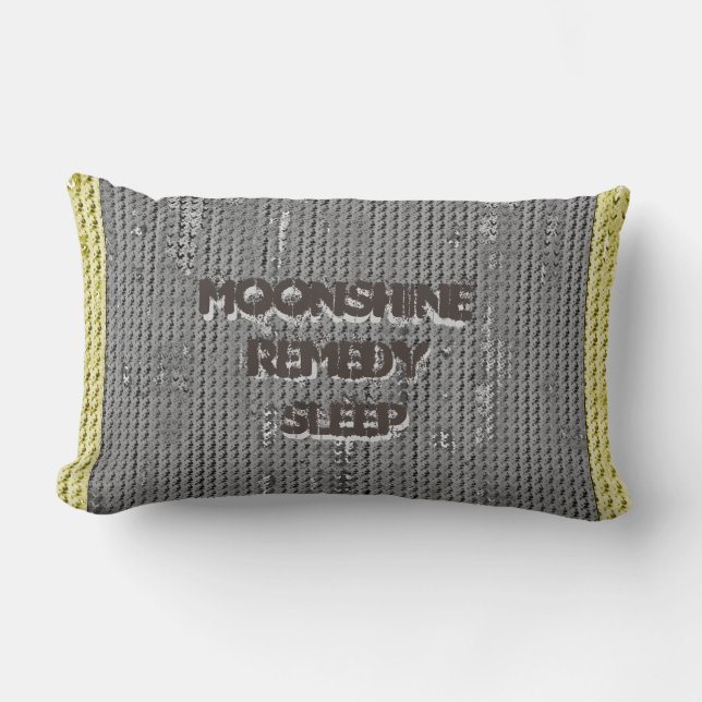 MVB Faux Burlap Pillow 2-Torn/BlueMoonshine 2BJY (Front)