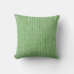 MVB Faux Burlap Throw Pillow-Torn Design/SoftGreen Cushion