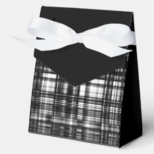 MVB Lumber Jack Black & Grey Plaid Favour Box