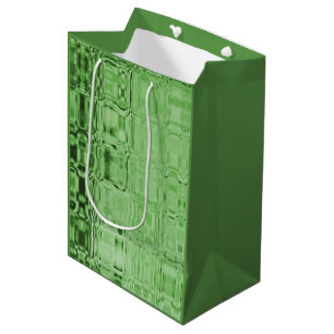 MVB Mint Green-Faux Glass-Wrapping Paper Medium Gift Bag