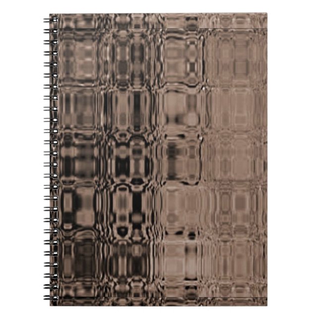 MVB Sepia-Faux Glass-Wrapping Paper Notebook (Front)