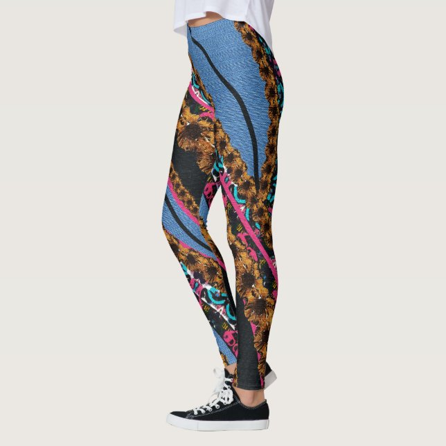 MVB Textile Abstract Creative Pieces. Leggings (Left)