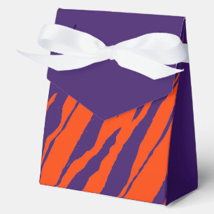 MVB Tiger Stripes Design- Orange & Purple  Favour Box