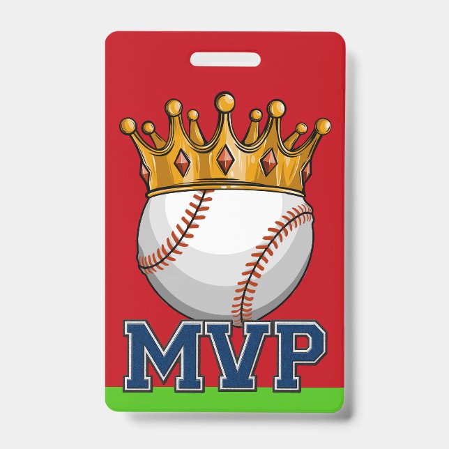 MVP Baseball Lanyard Badge ID Badge (Front)