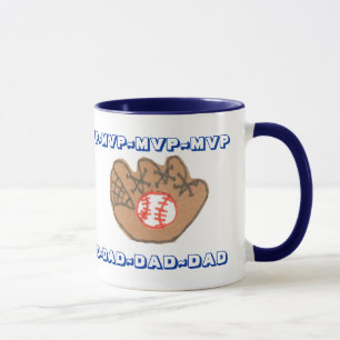 MVP DAD personalized Father's Day mug