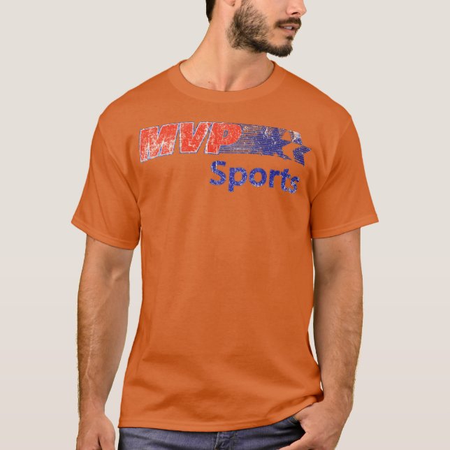 MVP Sports T-Shirt - Retro Athletic Throwback (Front)