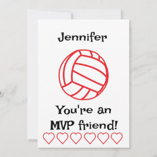 MVP Volleyball Kids Classroom Holiday Card