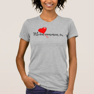 "Mwen renmen or" t-shirt with heart