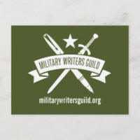 MWG logo postcard, Olive Drab