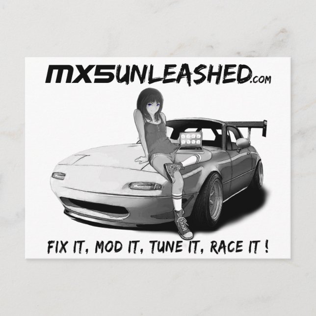 MX5 Unleashed Postcard (Front)