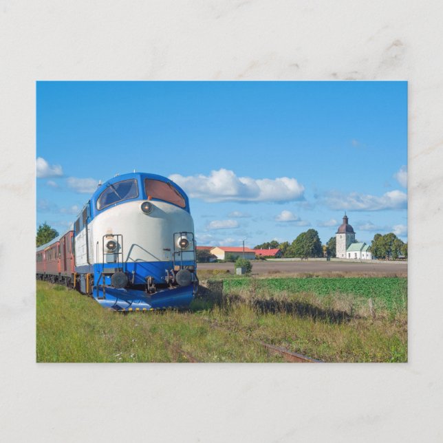 MX 1009 with special train in Viby Postcard (Front)