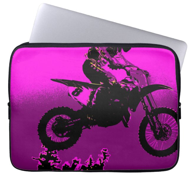 MX - Motocross Racer Laptop Sleeve (Front)