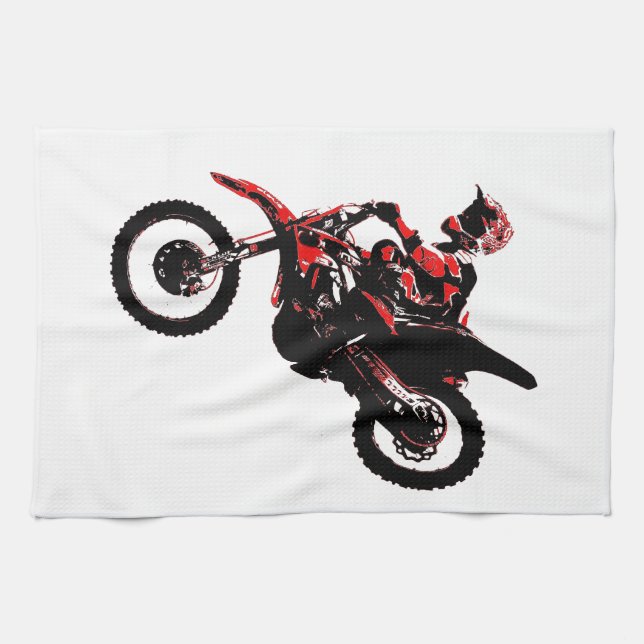 MX Motocross Rules! Tea Towel (Horizontal)
