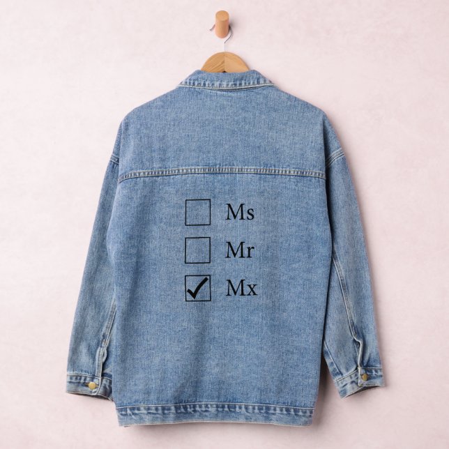 Mx Title (Three Options) Denim Jacket (Hangar)