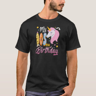 My 105th Birthday Pink Unicorn Donut 101 Year Old  T-Shirt