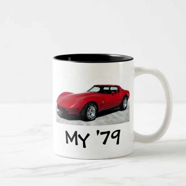 My 1979 Red Corvette Two-Tone Coffee Mug (Right)
