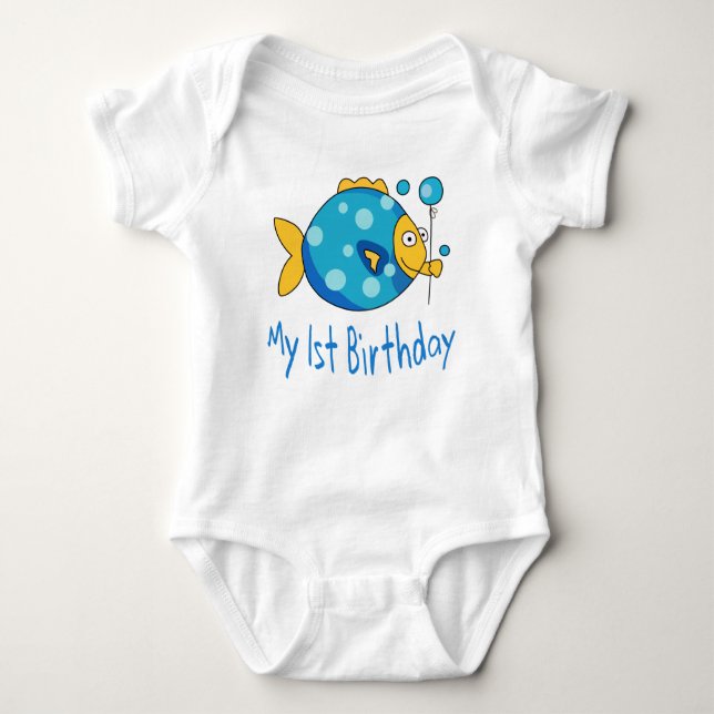 My 1st Birthday Baby Bodysuit (Front)
