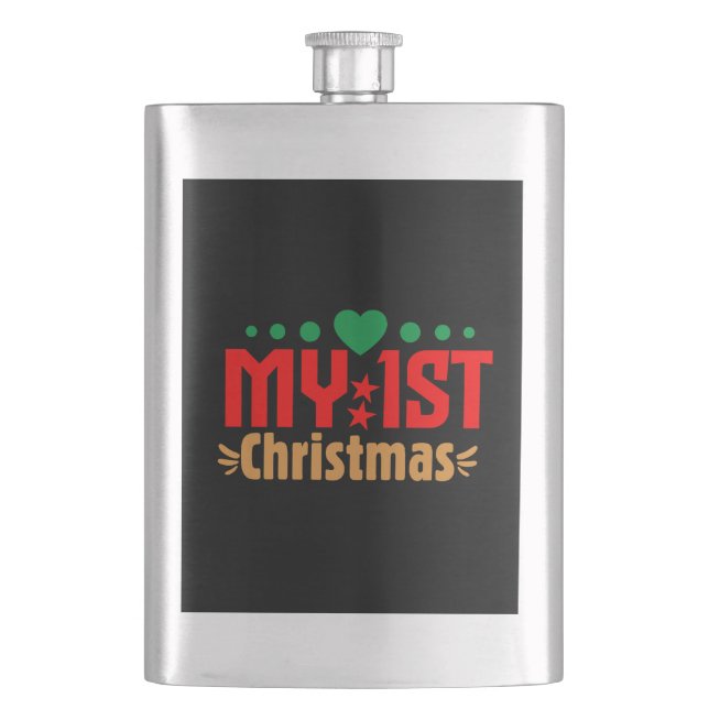My 1st Christmas-39723 Hip Flask (Front)