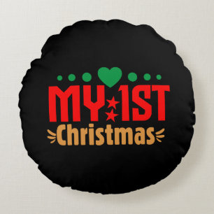 My 1st Christmas-39723 Round Cushion