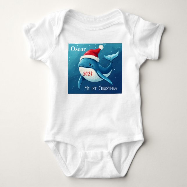 My 1st Christmas, Customised Baby Gift For Xmas,  Bodysuit (Front)